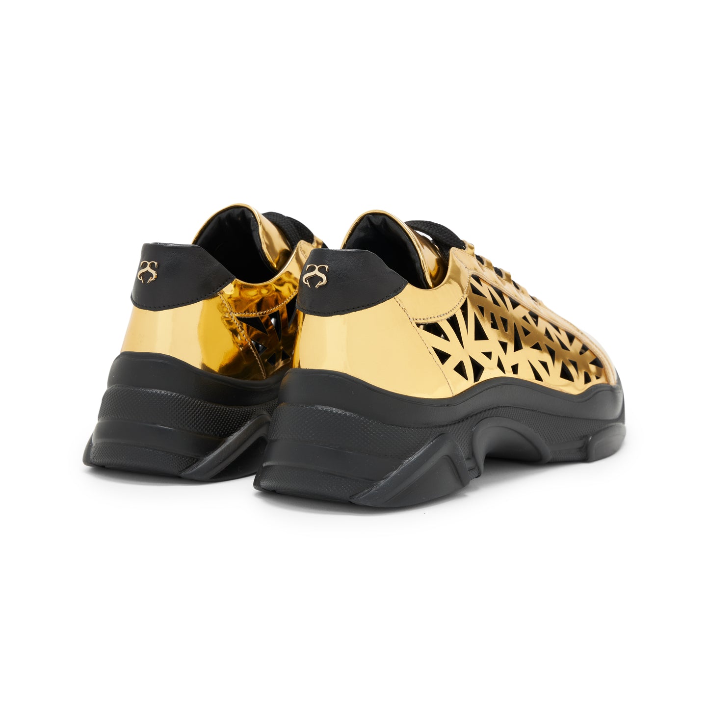 Perla Sneaker- Gold with cutouts